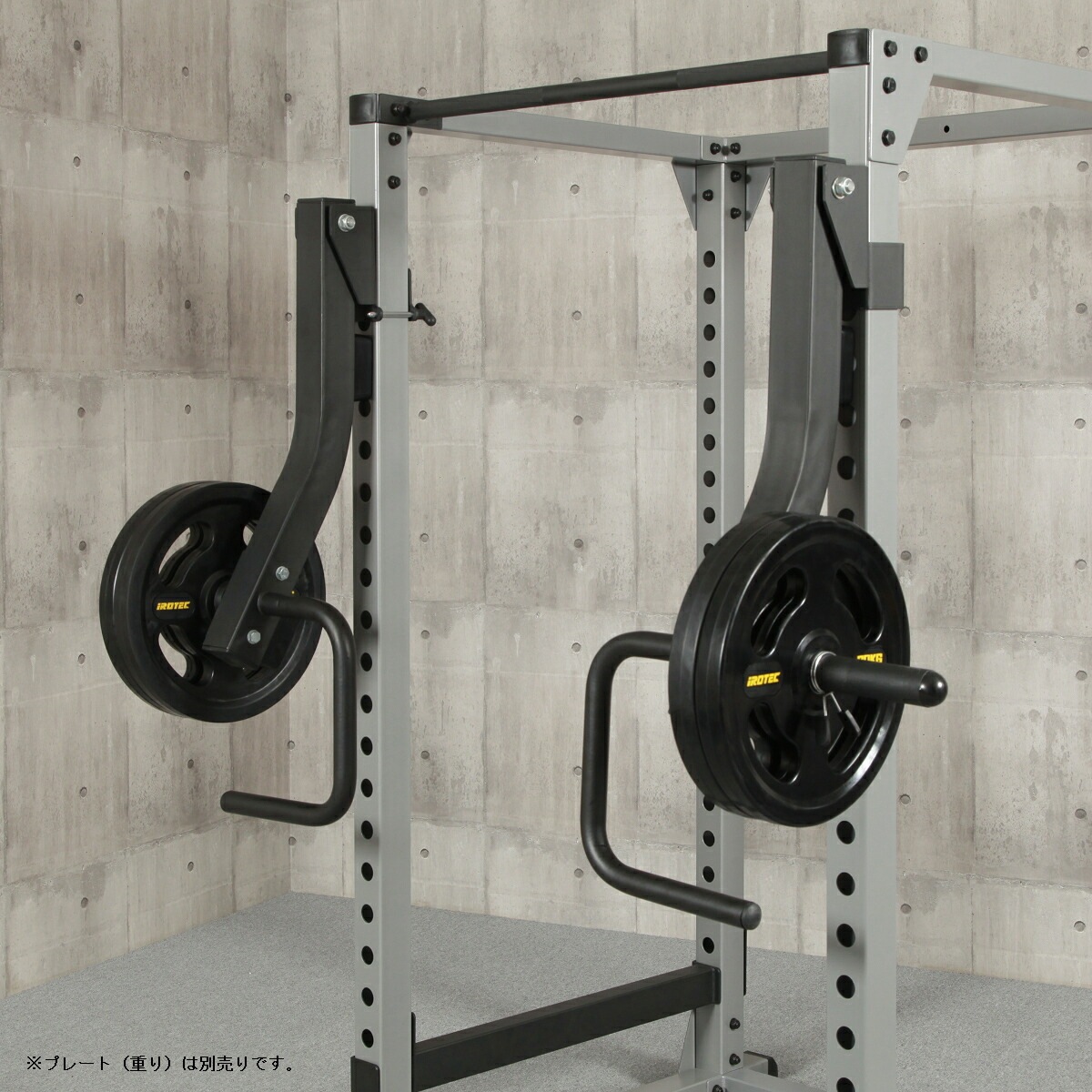 パワーラックHPM専用レバーアームラウンドグリップタイプ【HPM専用プレートホルダー付】【ジャマーアーム】/IROTEC（アイロテック）-4