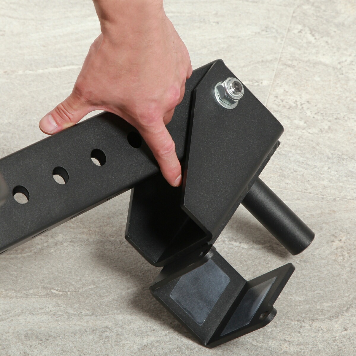 パワーラックHPM専用レバーアームラウンドグリップタイプ【HPM専用プレートホルダー付】【ジャマーアーム】/IROTEC（アイロテック）-7