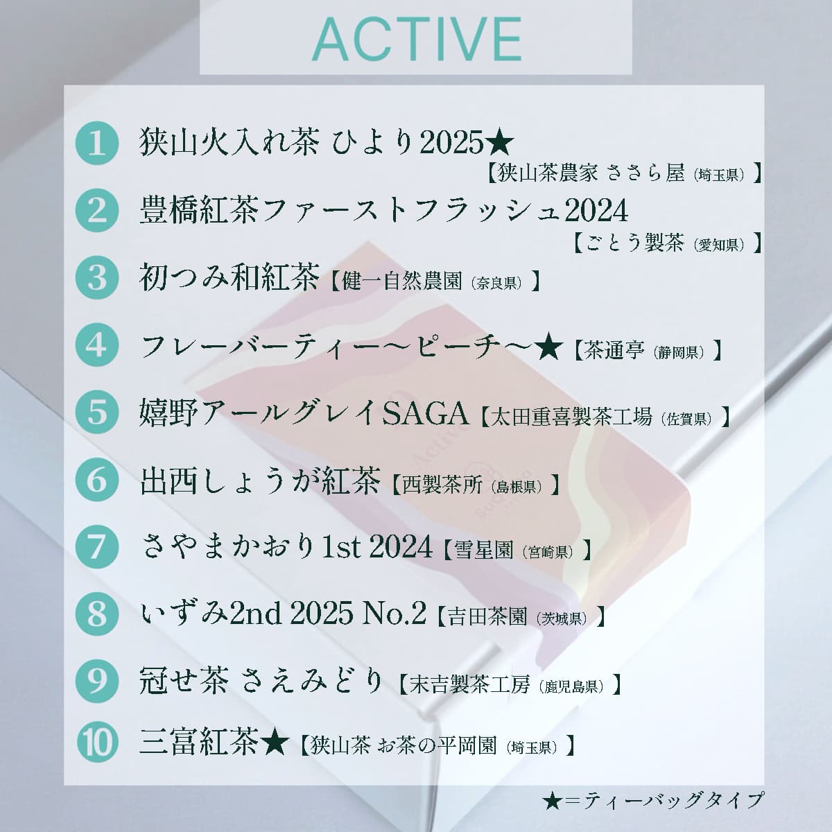 日本茶 10種類アソート〈全6タイプ〉写真6