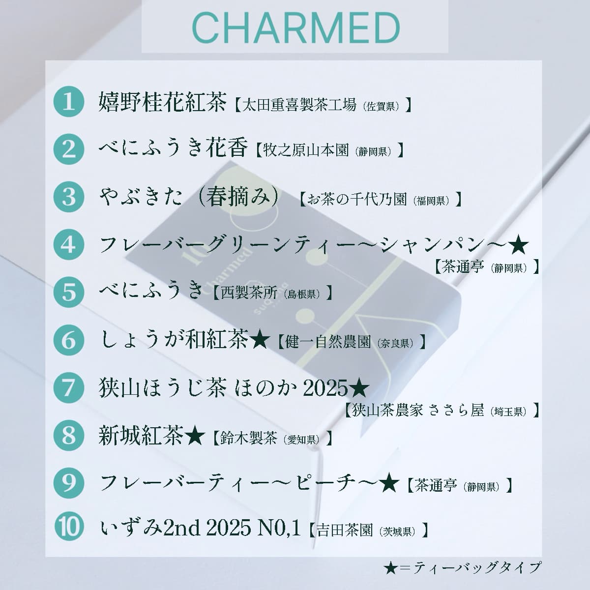 日本茶 10種類アソート〈全6タイプ〉写真4