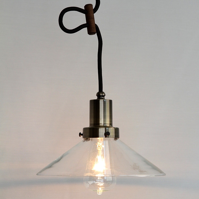 後藤照明　透明P１硝子ペンダント0274BR付属球無し