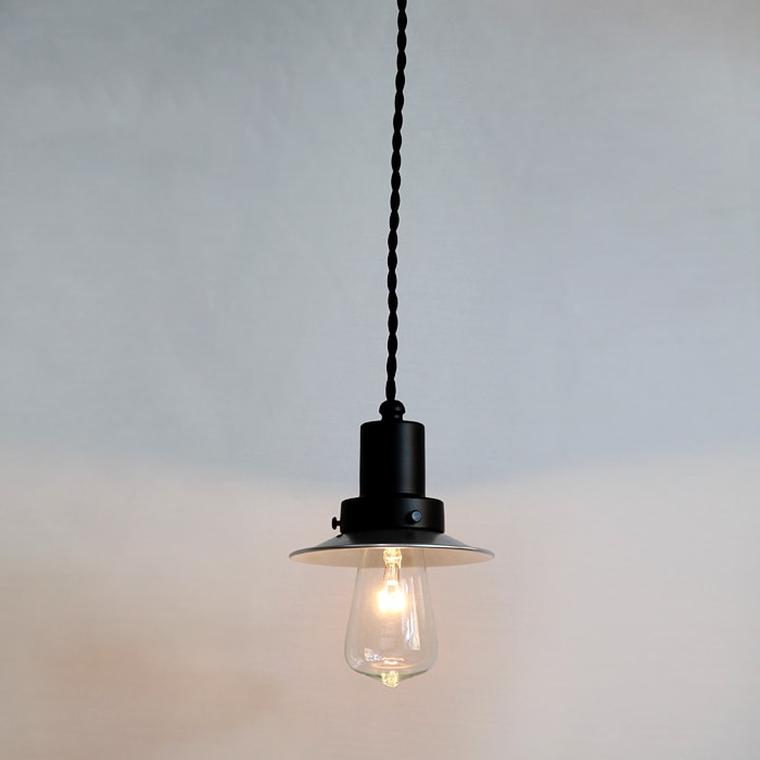 後藤照明<br />ネジリコードアルミP1SCP型アンティークランプ球60W55 ブラック<br />