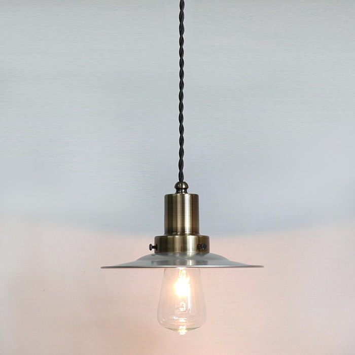 後藤照明<br />ネジリコードアルミP1CP型アンティークランプ球60W85cmコード ローカンBR<br />