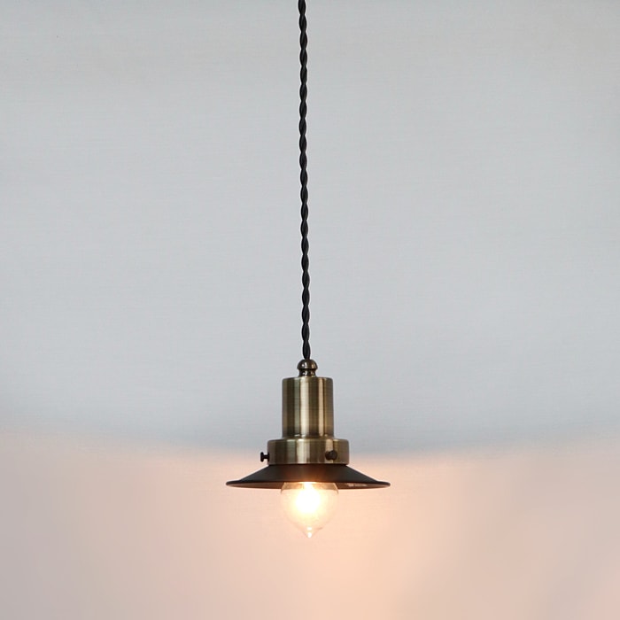 後藤照明<br />ネジリコードアルミP1SBK CP型ロマン40W55cmコード ローカンBR<br />