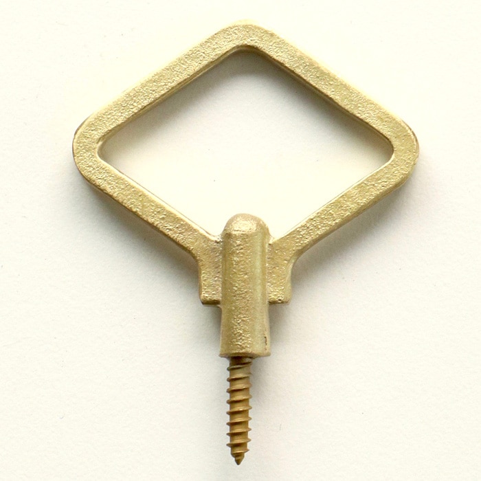 FUTAGAMI<br />真鍮の生活用品<br />ゼンマイフック<br />菱形　大（２個入）