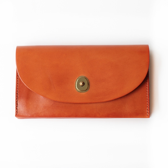 leatheria vintage long wallet キャメル