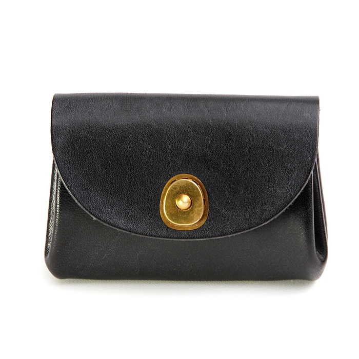 leatheria vintage small wallet ワックスド ブラック
