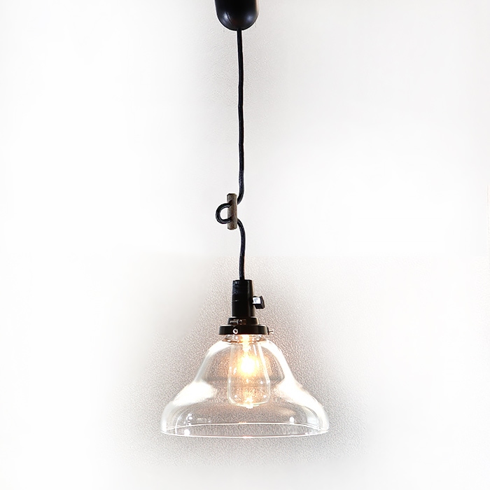 後藤照明　ベルリヤ透明CP型スイッチ付き（付属球なし）