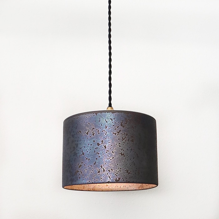 ONE KILN　ペンダントランプ　　 シリンダーランプ　灰釉