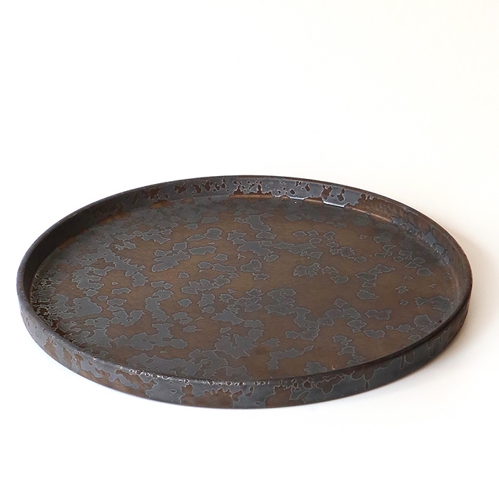 ONE KILN<br />フラットプレートL　灰釉