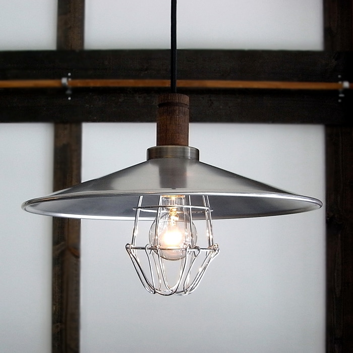 後藤照明　アルミP1 L型ガードペンダント付属球なし