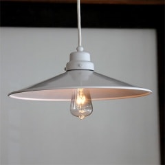 後藤照明　ルーゴ　アルミP1L型白塗装ペンダント付属球無し