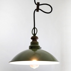 後藤照明 Verdeシリーズ トリエステ　アンティークランプ球60W付属 アルミ拡散セード緑塗装ペンダント付属球無し  glf3336RL