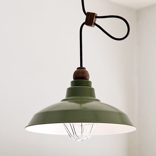 後藤照明 Verdeシリーズ ペルージャ アルミ配照ガード緑塗装ペンダント　付属球なし glf3344