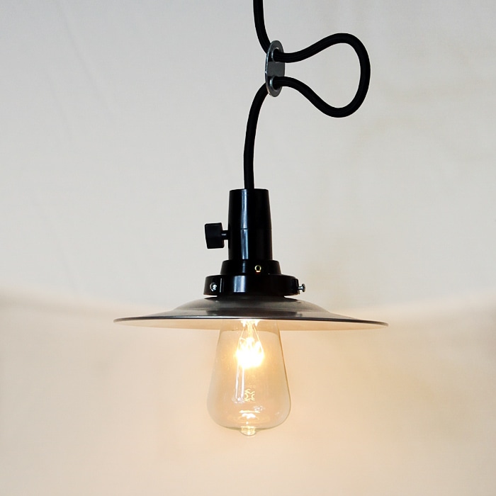 後藤照明　アルミP1 ペンダント　アンティークランプ球60W（73cmコード）