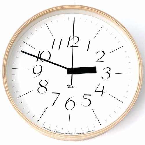 リキクロック電波時計　中サイズ RIKI CLOCK　RC 電波時計 0312L lemnos