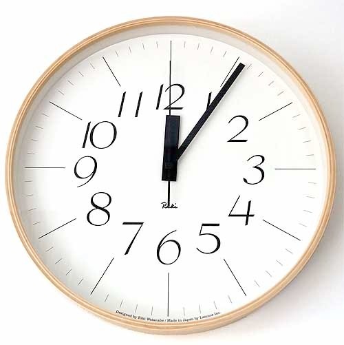 リキクロック電波時計の大サイズ RIKI CLOCK　RC L 電波時計 WR08-26 lemnos