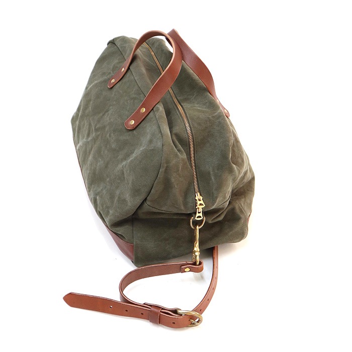 RHYTHMOS  CANVAS SERIES 　Journey　ボストンバッグ　カーキ