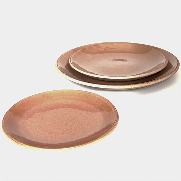 ONE KILN　CULTIVATE プレートL　OF（酸化焼成 CLEAR