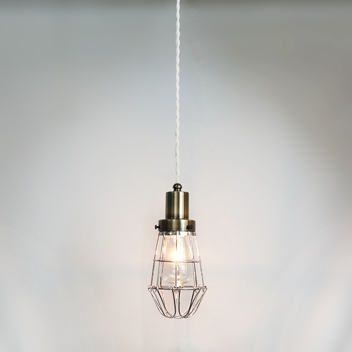 後藤照明　アンティークガードネジリコード<br />BR　アンティークランプ球60W付属<br />コード長さ約55cm