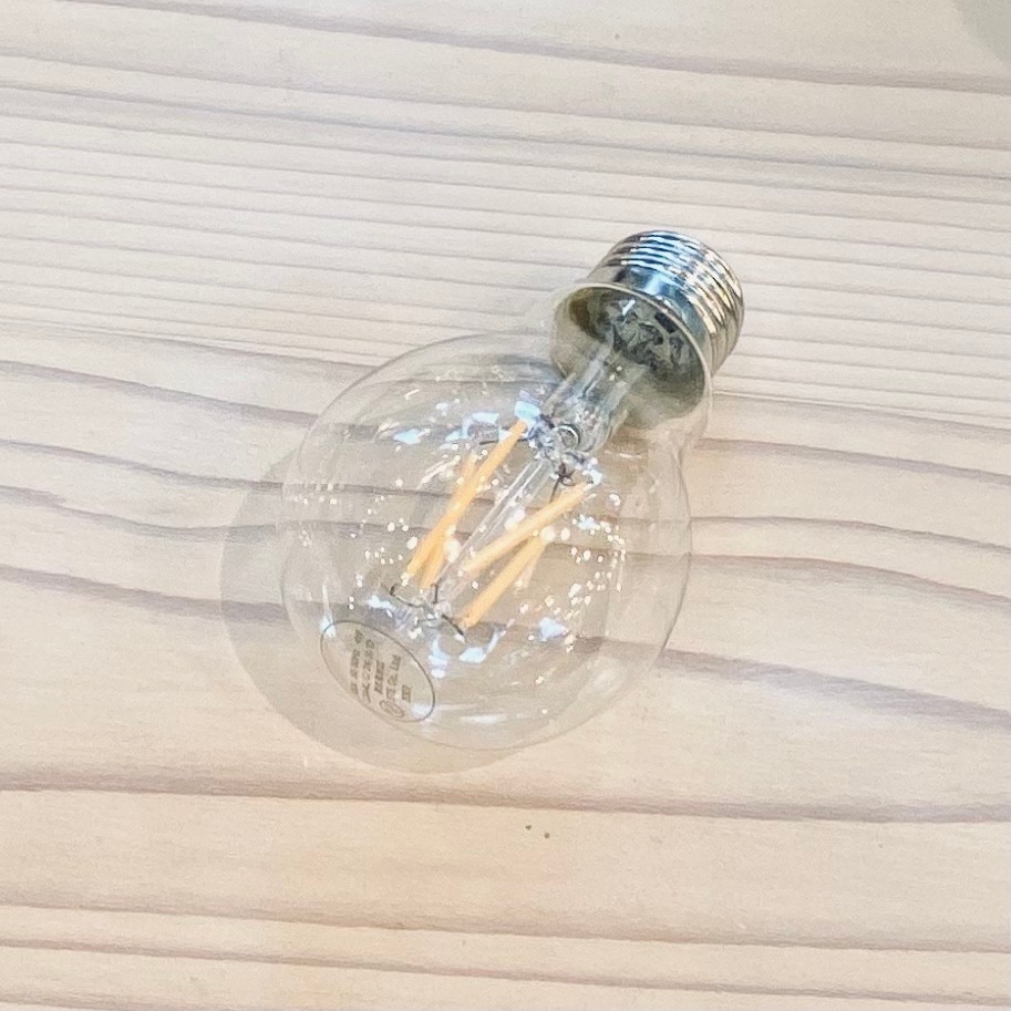 LED電球  デコフィラメントバルブ電球   3W赤系電球色  口金E26