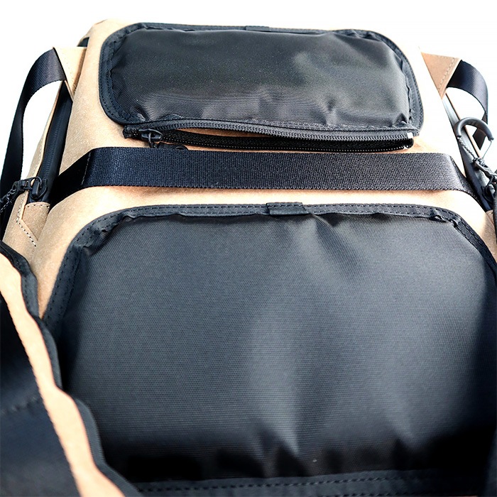 MAKOO リサイクルレザーのバックパック