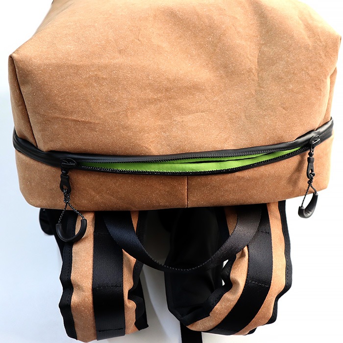 MAKOO リサイクルレザーのバックパック