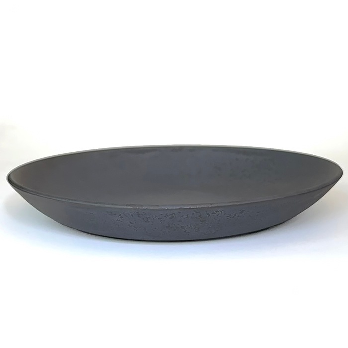 ONE KILN　ラウンドプレートL　灰釉