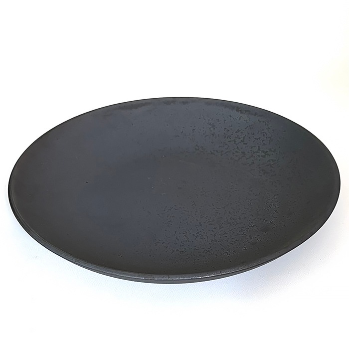 ONE KILN　ラウンドプレートL　灰釉