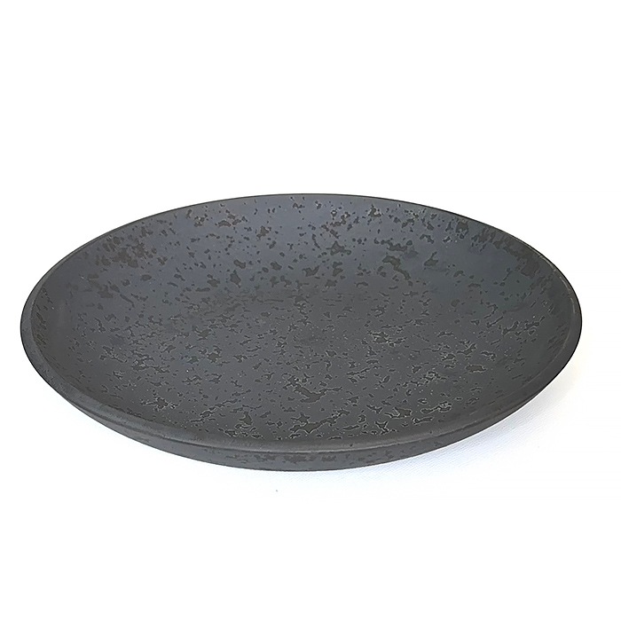 ONE KILN ラウンドプレートM 灰釉