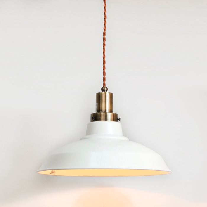 後藤照明<br>surou EDITION<br />ネジリコードアルミ配照CP型 85 ホワイトxブラウン<br />付属球無し