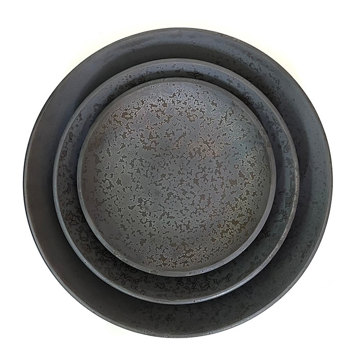 ONE KILN　ラウンドプレートS　灰釉