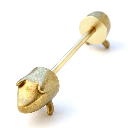 5円玉の貯金豚  きんとん 能作  真鍮製