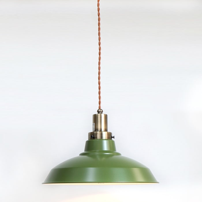 後藤照明<br>surou EDITION<br />ネジリコードアルミ配照CP型 85　グリーンxブラウン<br />付属球無し