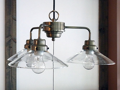 後藤照明 透明P1硝子3灯用ブロンズ 付属球なし