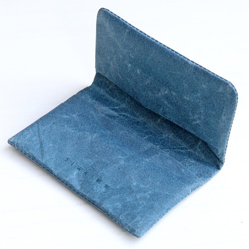 SIWA 紙和 名刺ケース ブルー