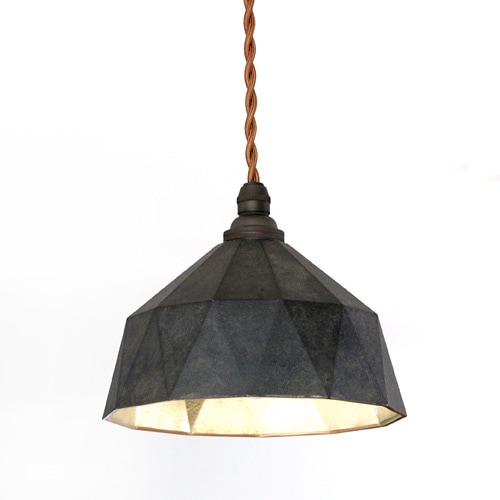 FUTAGAMI真鍮のペンダントランプ明星小 黒ムラ仕上げ