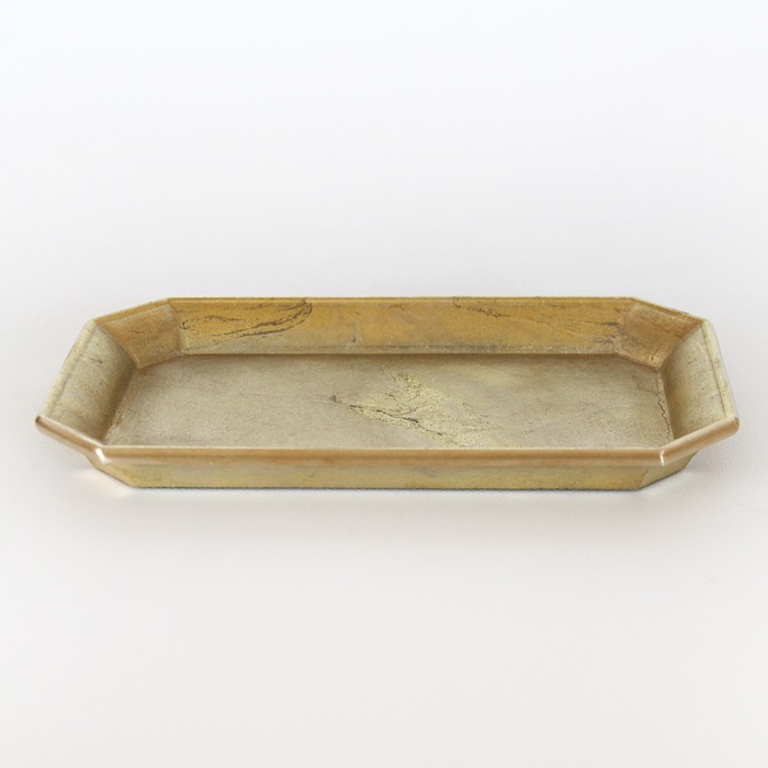 真鍮の生活用品真鍮・鋳肌の文具トレイ 中