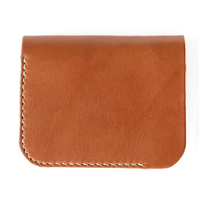 RHYTHMOS Flap S 折財布 ブラウンxナチュラル