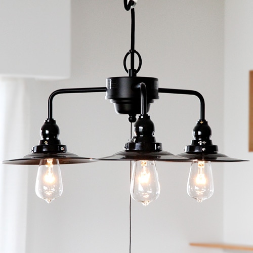 GLF x surou 後藤照明バイスロウ アルミP1KURO3灯ペンダント付属球無し