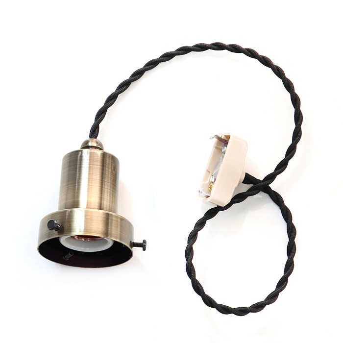 後藤照明<br />ネジリコードアルミP1L型CP型アンティークランプ球60W 85 ローカンBR <br />