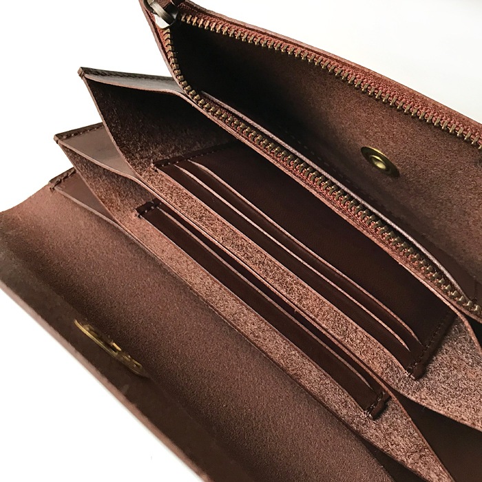 leatheria vintage long wallet ブラウン | leatheria | | 生活道具屋 