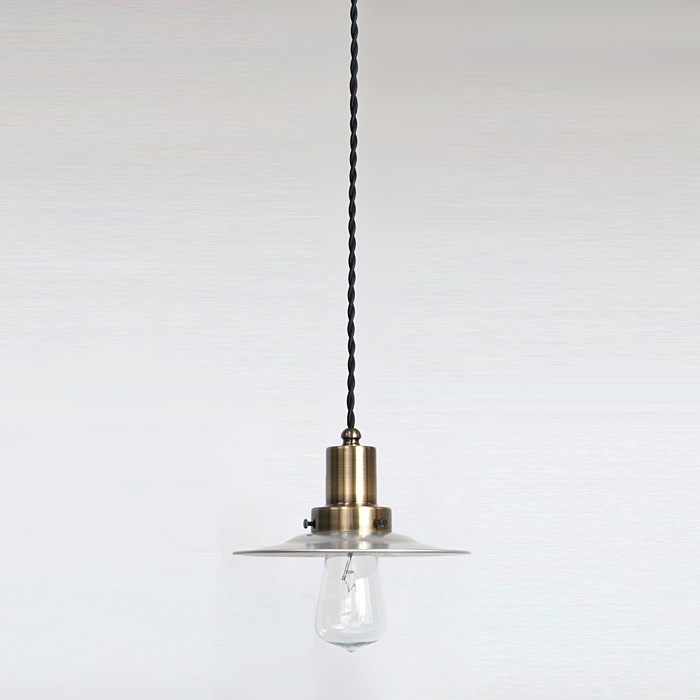 後藤照明<br />ネジリコードアルミP1CP型アンティークランプ球60W 55cmコード ローカンBR<br />