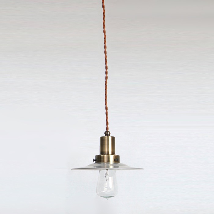 後藤照明<br />ネジリコードアルミP1CP型アンティークランプ球60W 55cmコード ローカンBR<br />