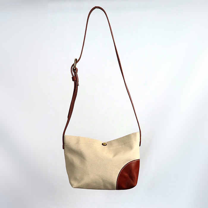 RHYTHMOS CANVAS SERIES Town ミニショルダーバッグ ベージュ