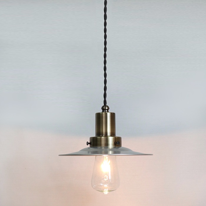 後藤照明<br />ネジリコードアルミP1CP型アンティークランプ球60W85cmコード ローカンBR<br />