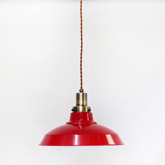 GLF x surou 後藤照明バイスロウ<br />ネジリコードアルミ配照CP型　85cmコード　ダークレッド　付属球無し<br />