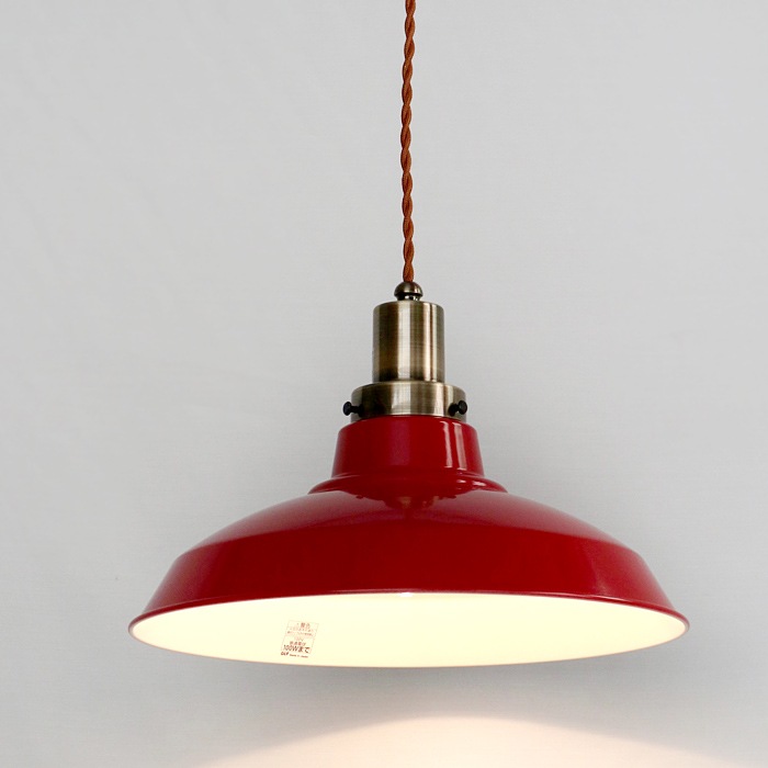 GLF x surou 後藤照明バイスロウ<br />ネジリコードアルミ配照CP型　85cmコード　ダークレッド　付属球無し<br />