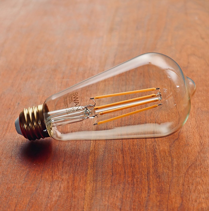 LED電球 スワンバルブディマー エジソン 7.5W 60W相当 調光対応