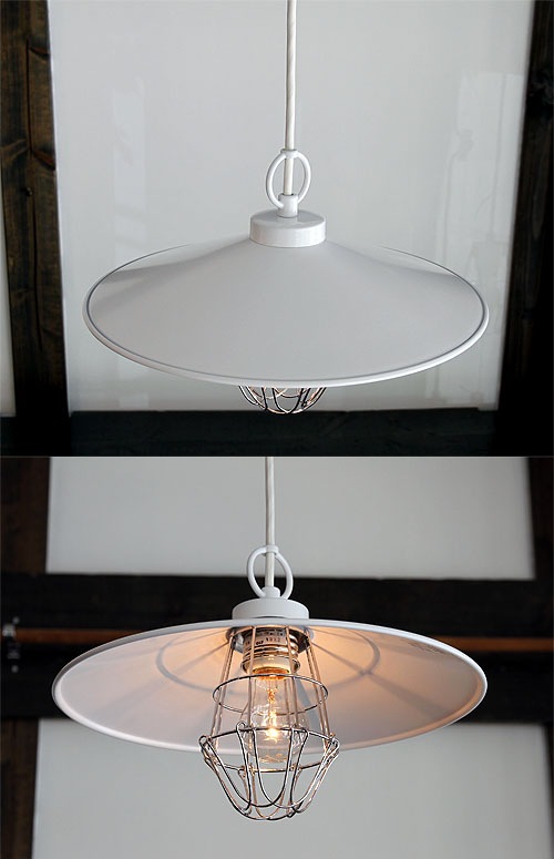 後藤照明　カルモナ　アルミP１ガードL型白塗装ペンダント　付属球なし